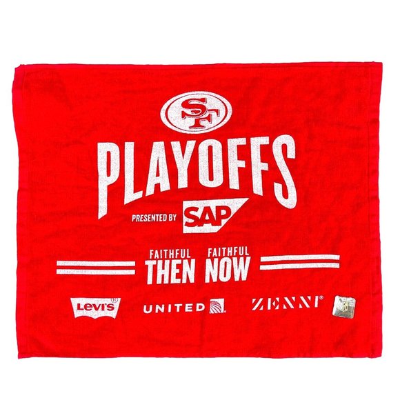 SF 49ers Playoffs Faithful Then Now SGA Rally Towel Levis San Francisco NFL Auth - Picture 1 of 3
